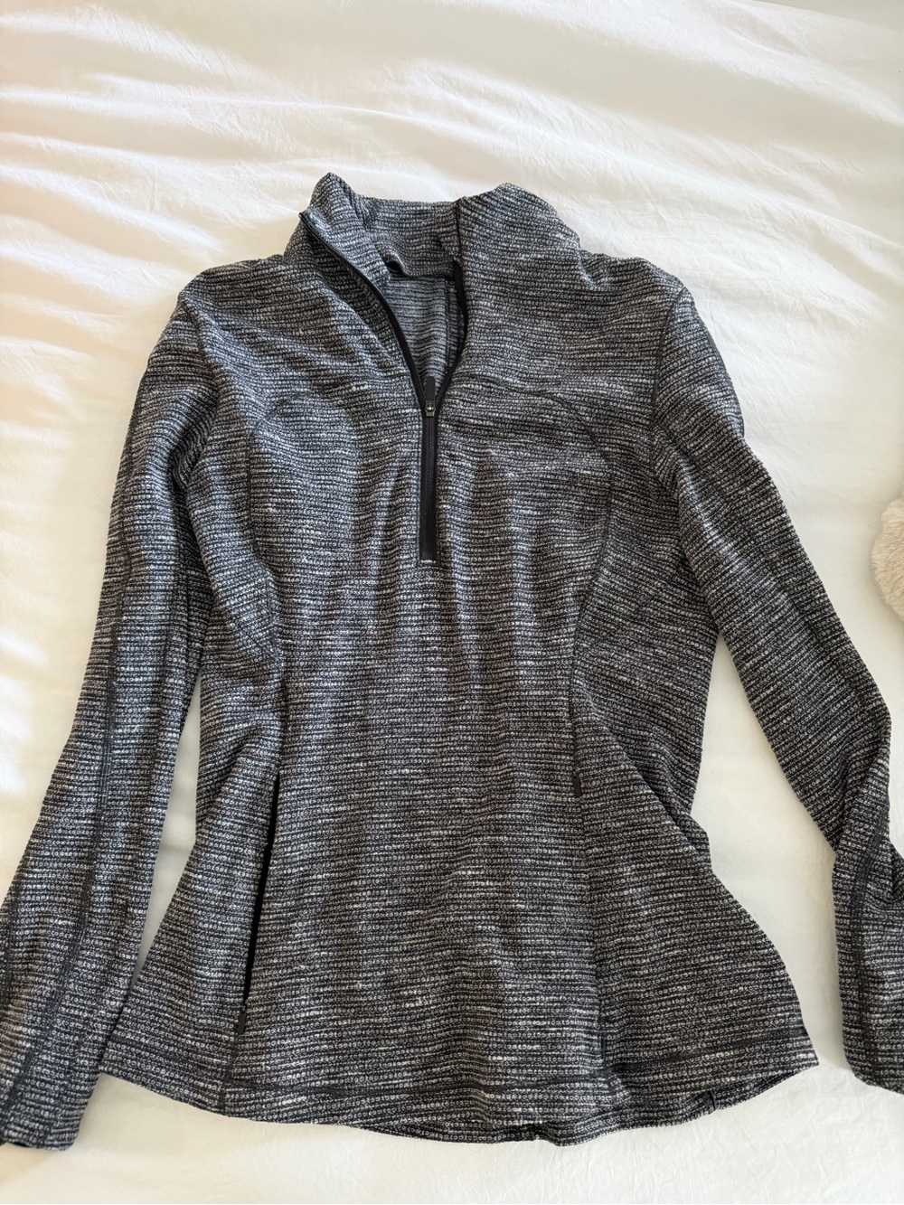 lululemon athletica Gray Heather Half-Zip Pullover